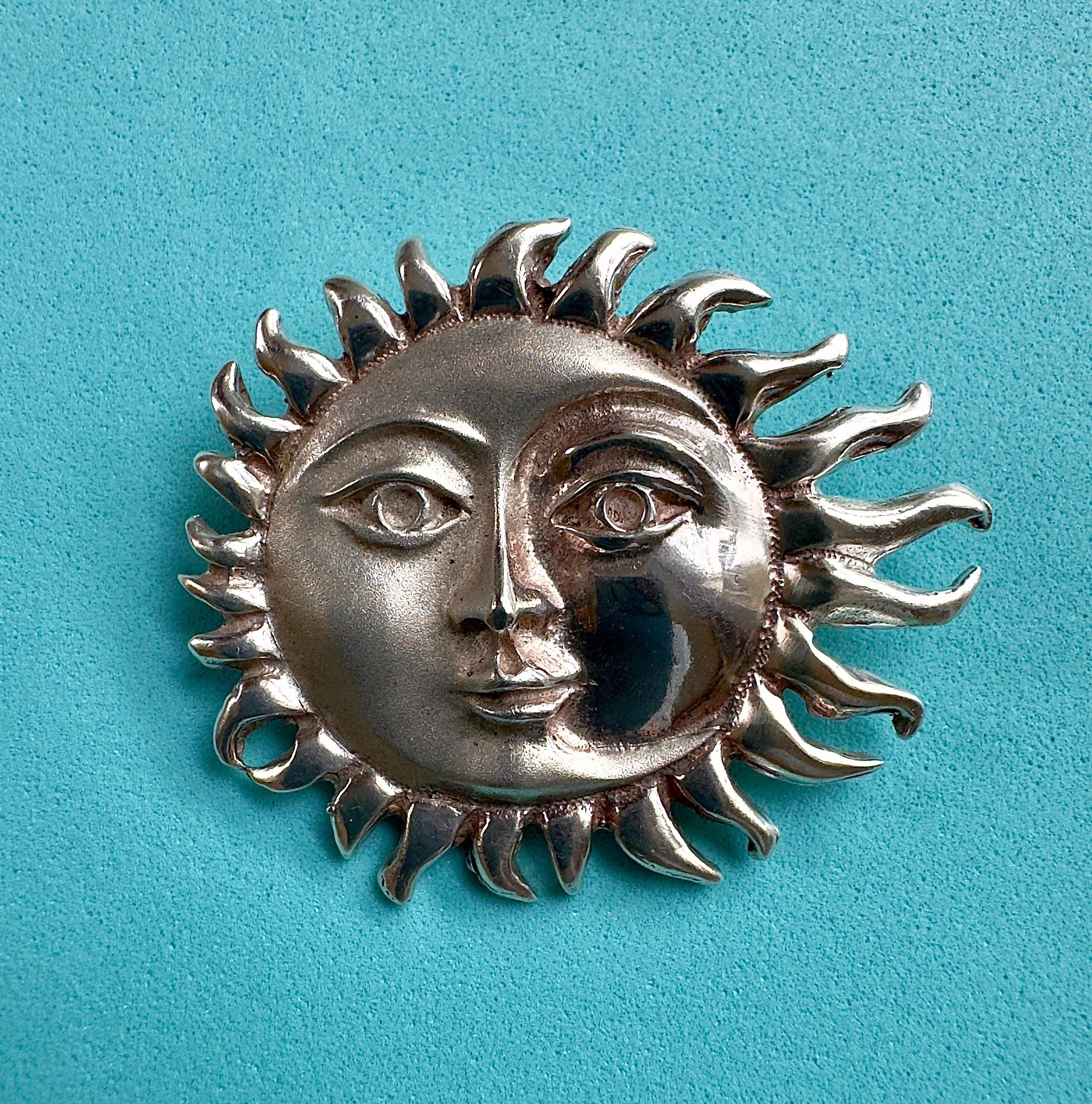 Sergio Bustamante Sun Pendant - Etsy