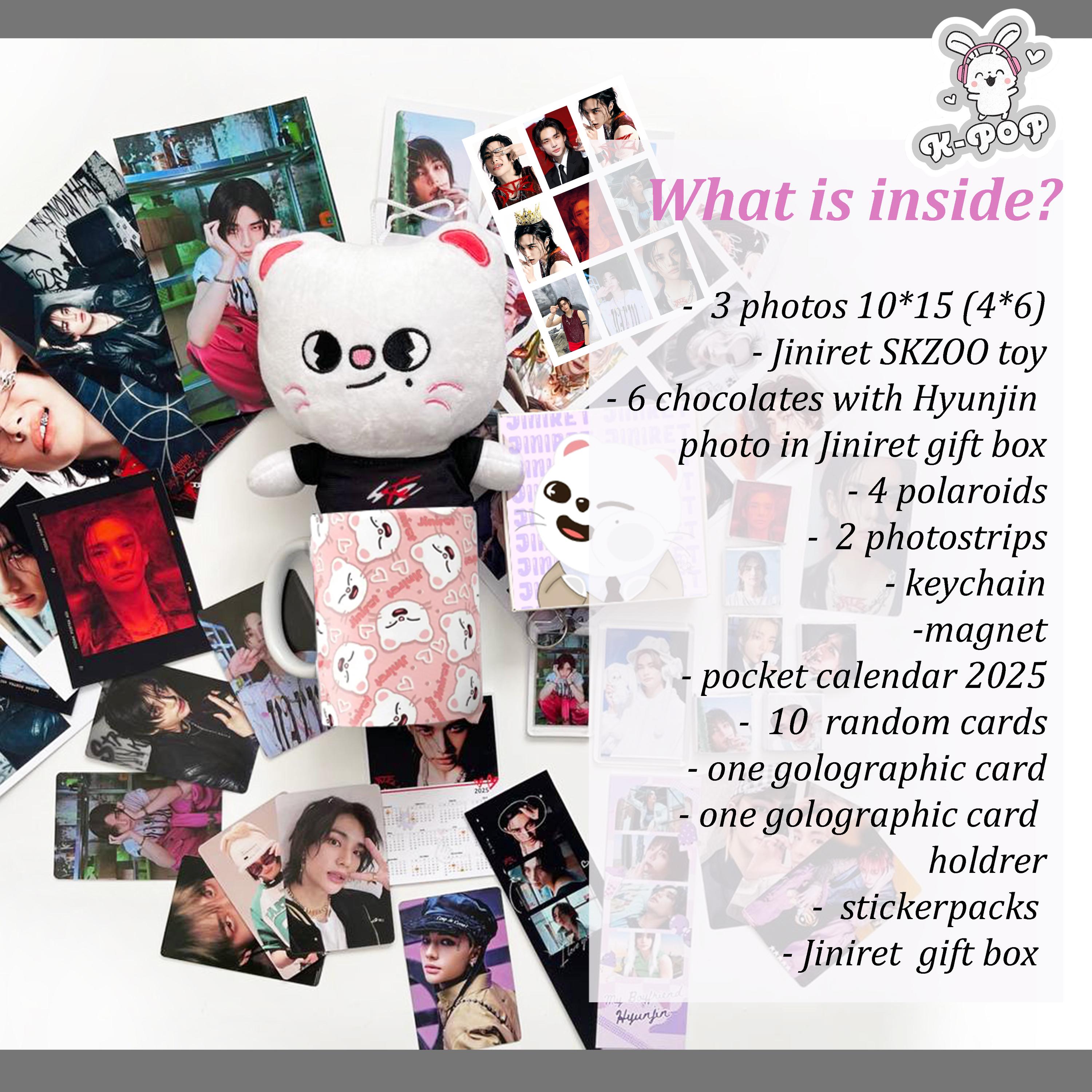 Hyunjin Stray Kids Bias Gift Box With Jiniret SKZOO Toy and