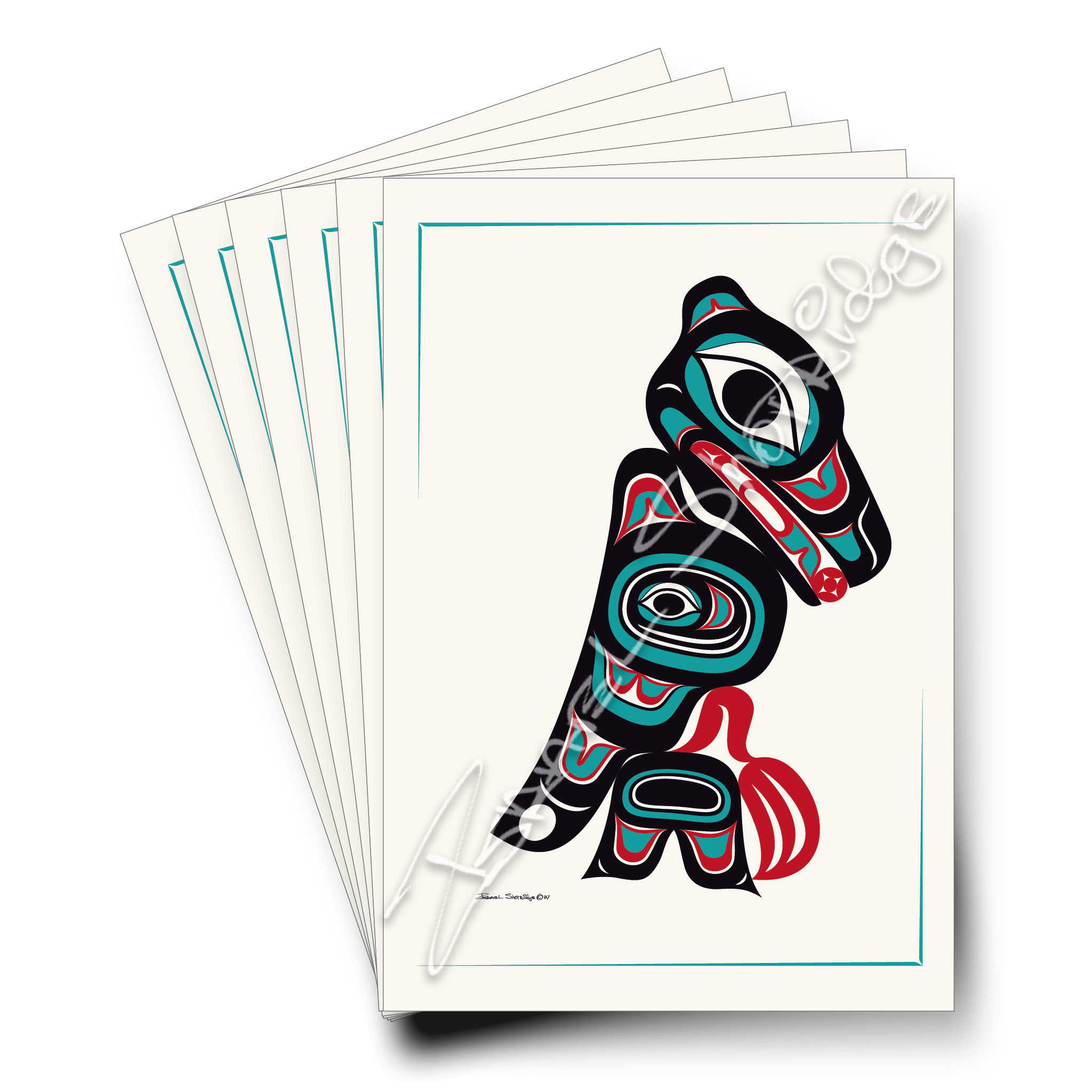 The Raven Art Cards / 6 Card Collection / Formline Art Card Set