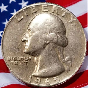 Quarter dollar 1965 - Etsy 日本