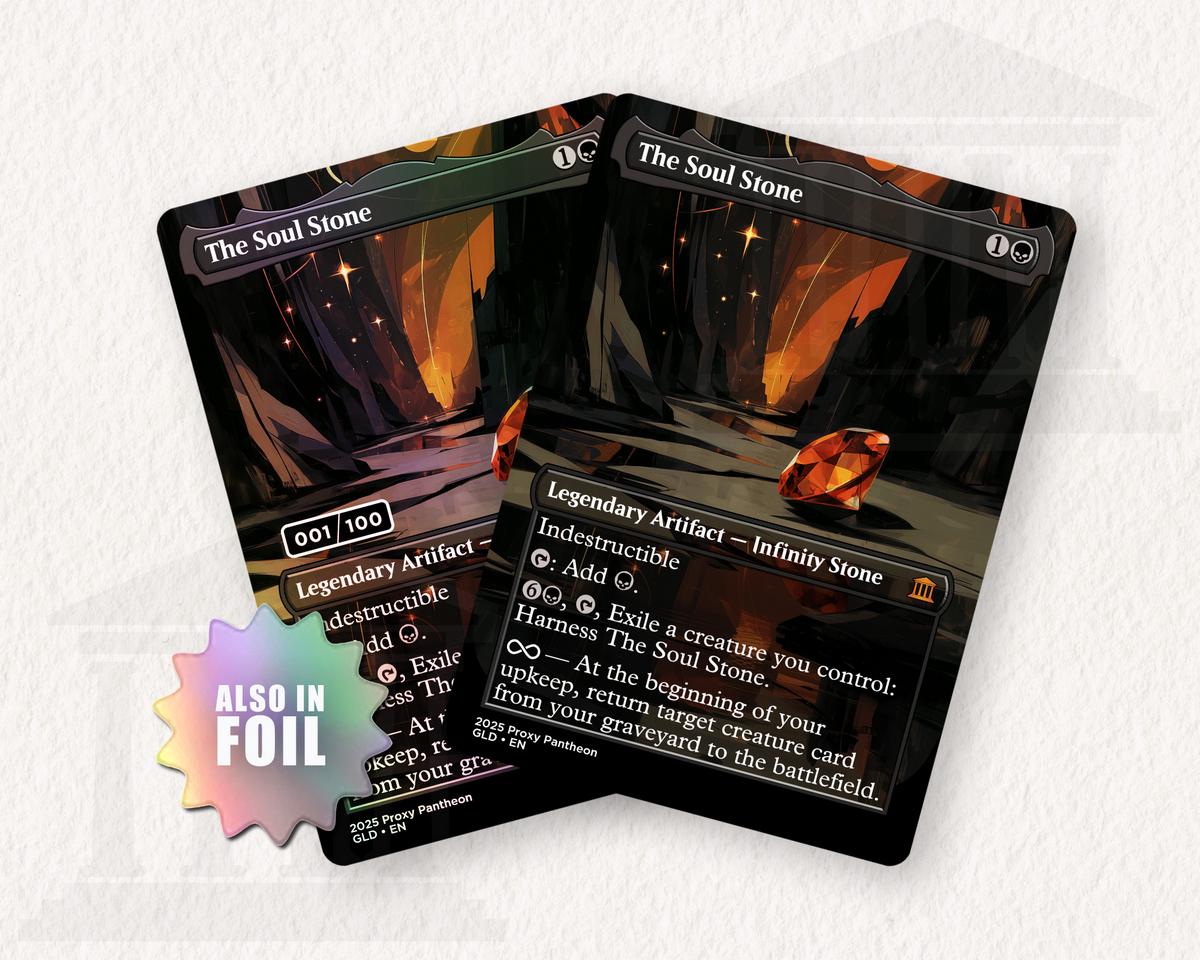 The Soul Stone | Serialized Foil Proxy Card - Etsy