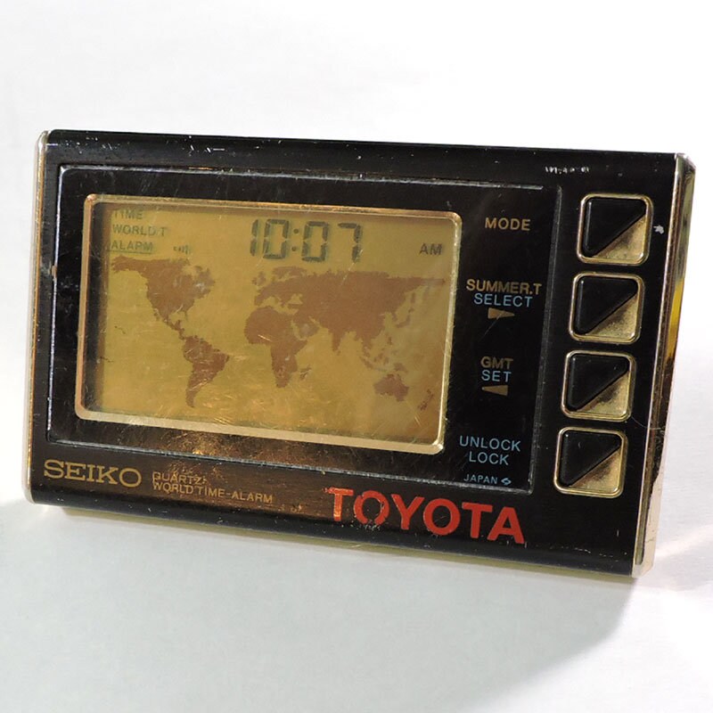 Toyota World Travel Digital Alarm Clock by Seiko C1970s - Etsy
