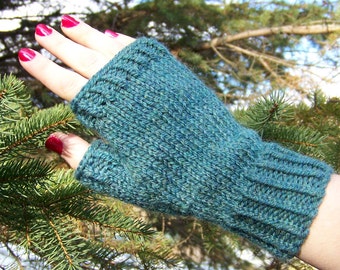 Easy Fingerless Gloves Knitting PATTERN PDF: Pine Woods Mitts - Etsy