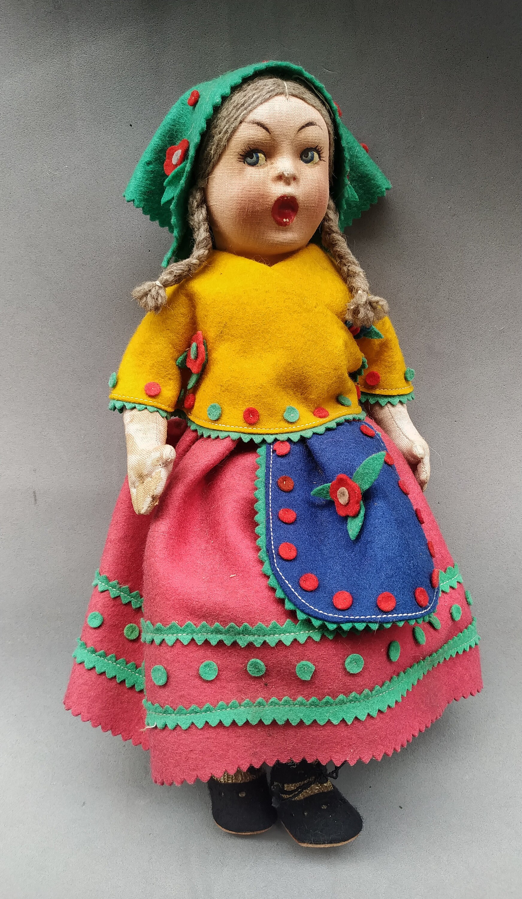 Antique Lenci Type Peasant Doll // Italian Folk Art - Etsy