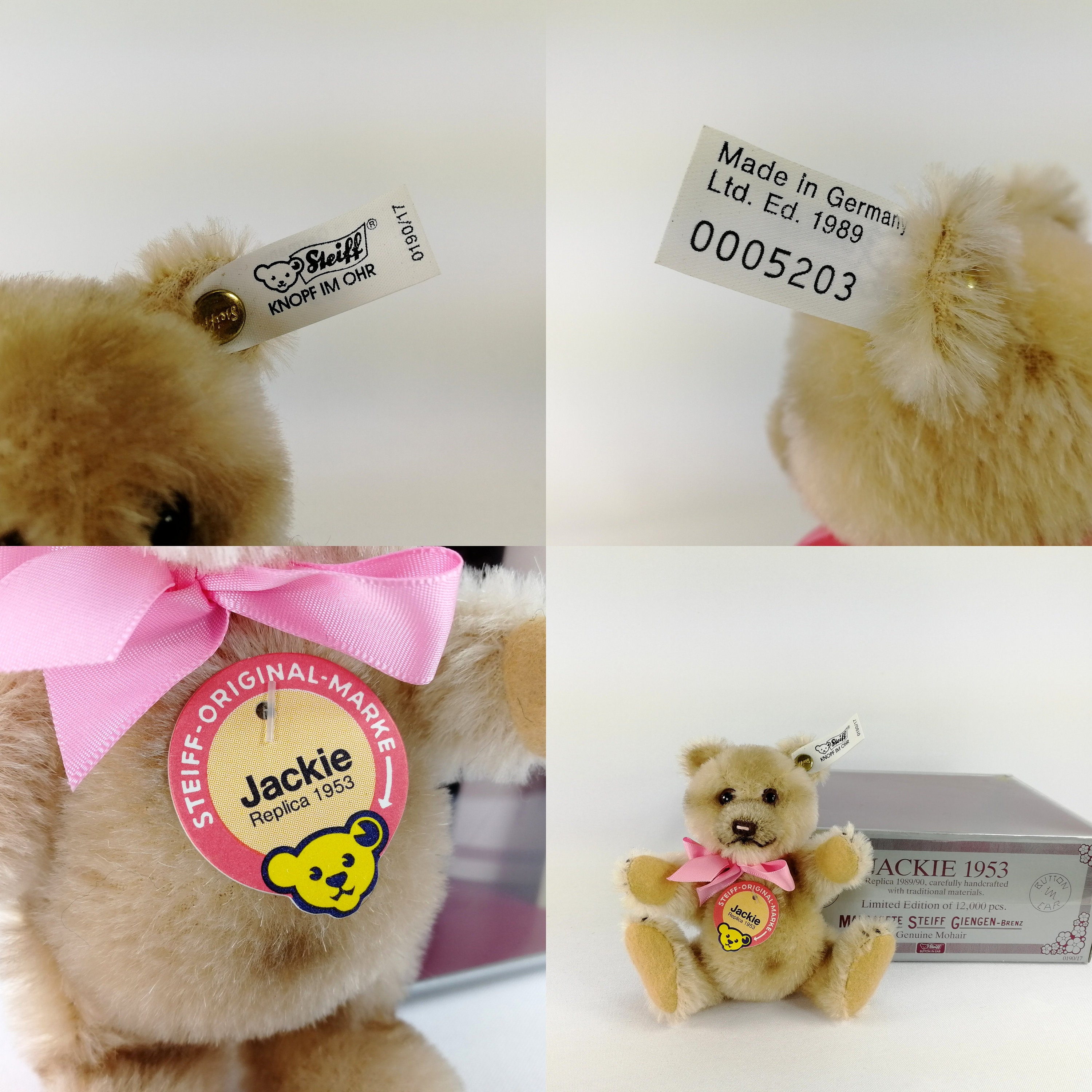 シュタイフ Jackie 1953年 レプリカ 75cm |3421|☆ steiff シュタイフ