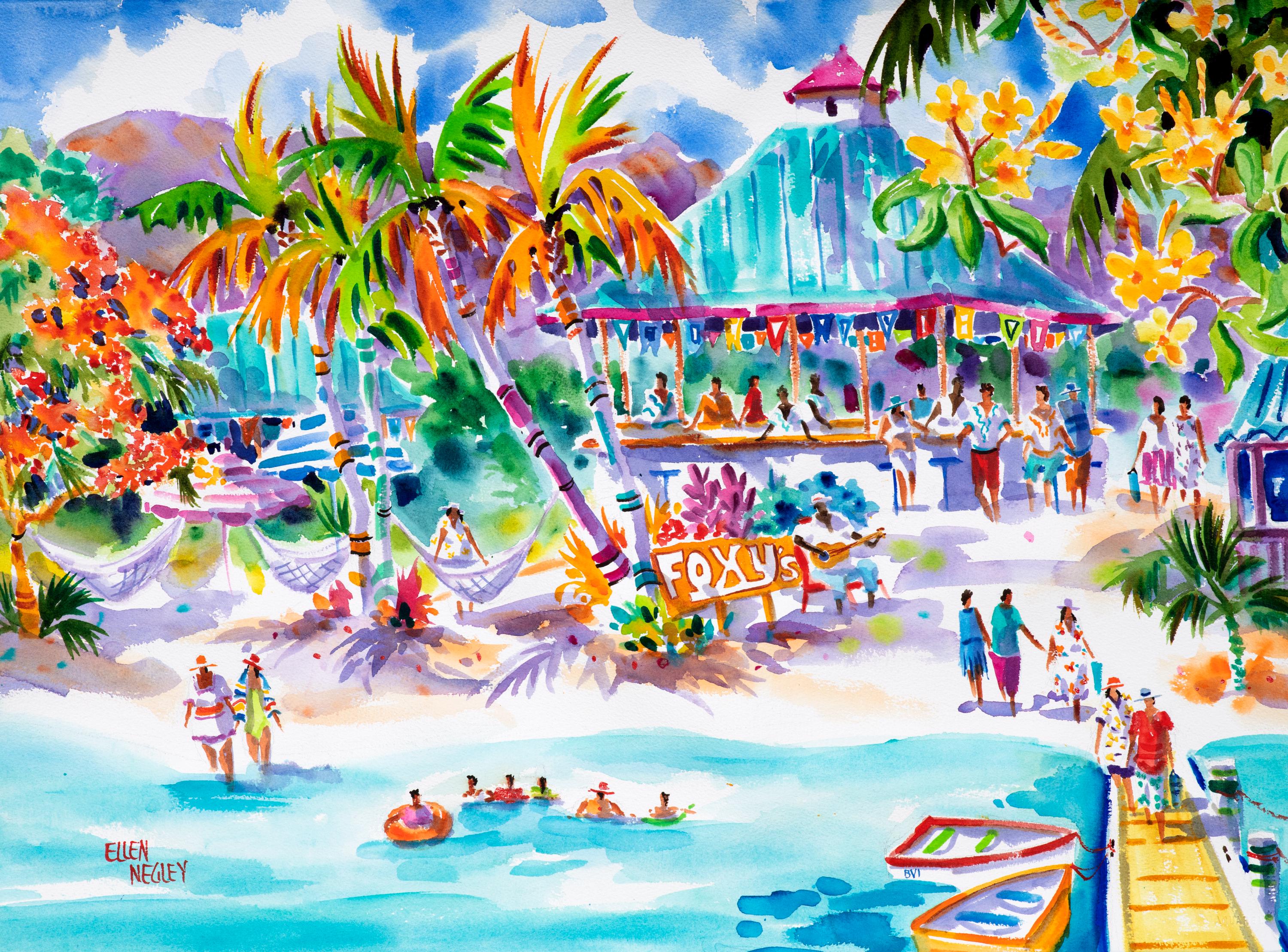 額装品/Joe on the Beach（アンリ シルバーマン）/アートポスター 額装