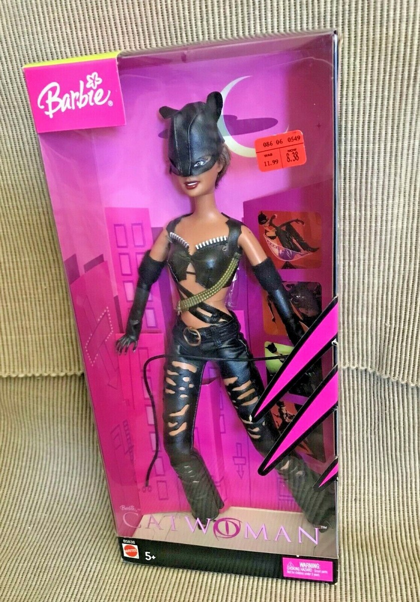 New 2004 Mattel Barbie Batman Catwoman Doll Modeled After Halle