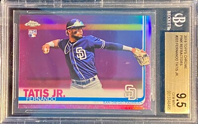 2019 Topps Chrome Pink Refractors #203 Fernando Tatis Jr, Padres