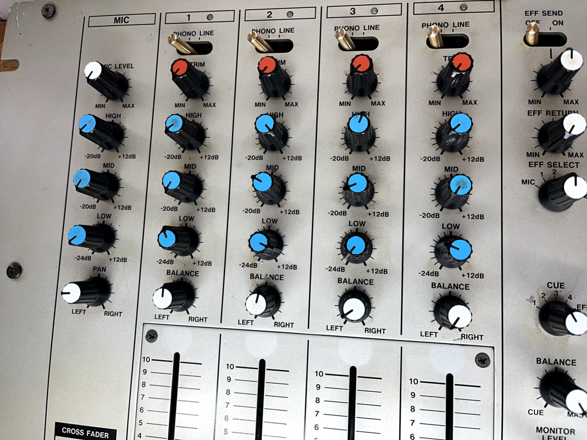 Technics SH-MX1200 DJ Audio Mixer Equipment 4-channel Equalizer