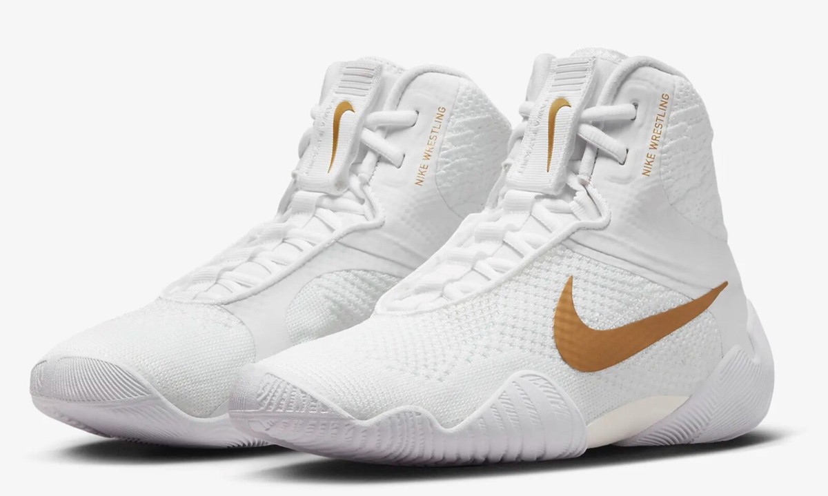 New Nike Tawa White Metallic Gold Wrestling Shoes CI2952-171 Men's