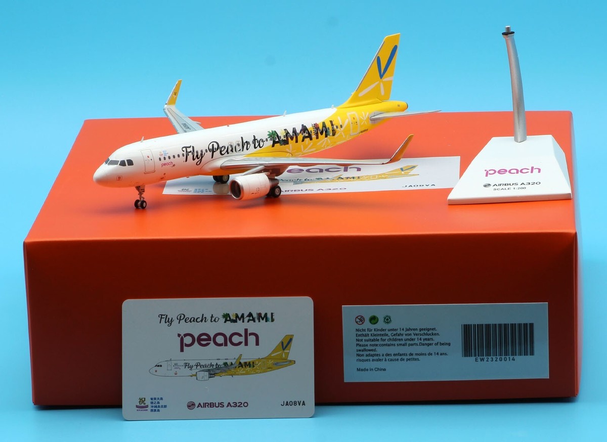 航空機・ヘリコプター JC wings 1/200 peach A320 JA08VA JC wings 1