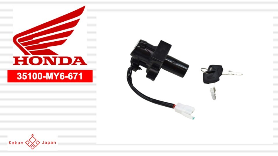 HONDA OEM 35100-MY6-671 Genuine XR650L Ignition Switch Assy Japan