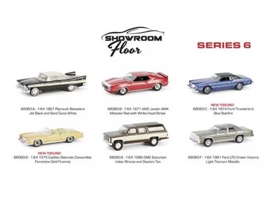 Showroom Floor Series 6 SET OF 6 Diecast 1:64 Scale Models