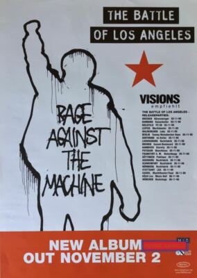 超レア Rage against the machine ツアーポスター レイジ 遂に観た。11
