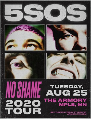 5 seconds of summer のサイン入りポスター 5SOS 5 Seconds of Summer