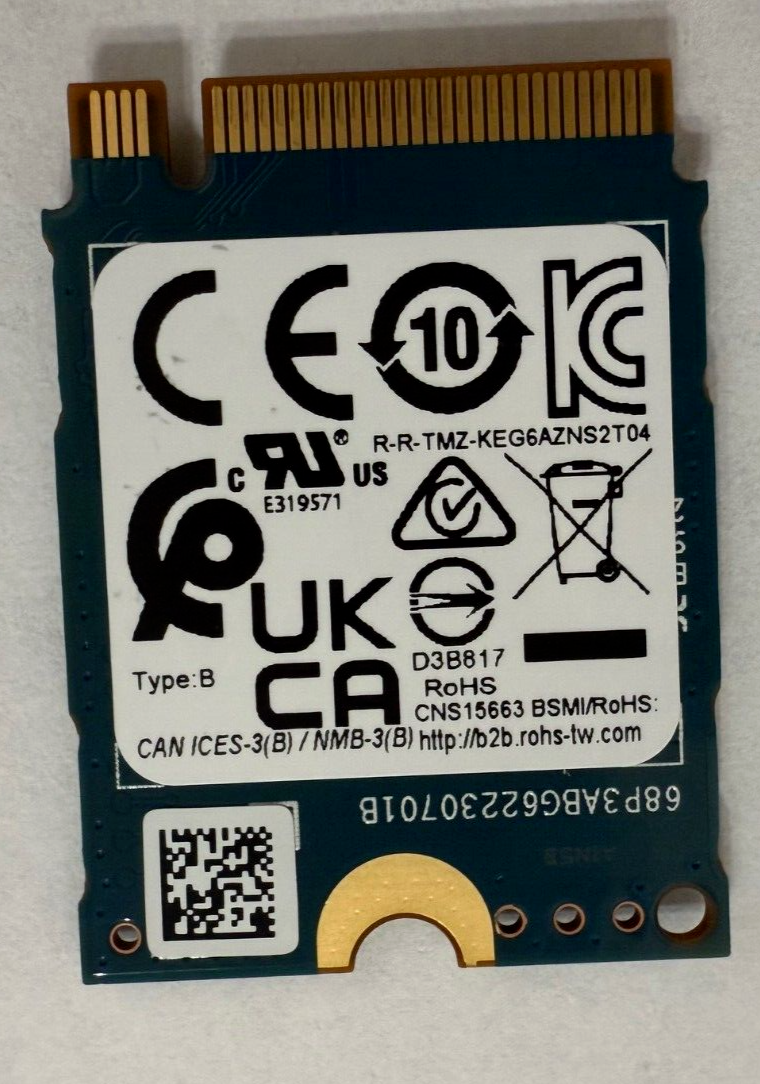 KIOXIA 512GB SSD EG6 M.2 NVMe PCIe Gen4 x4 KEG60ZNS512G | eBay