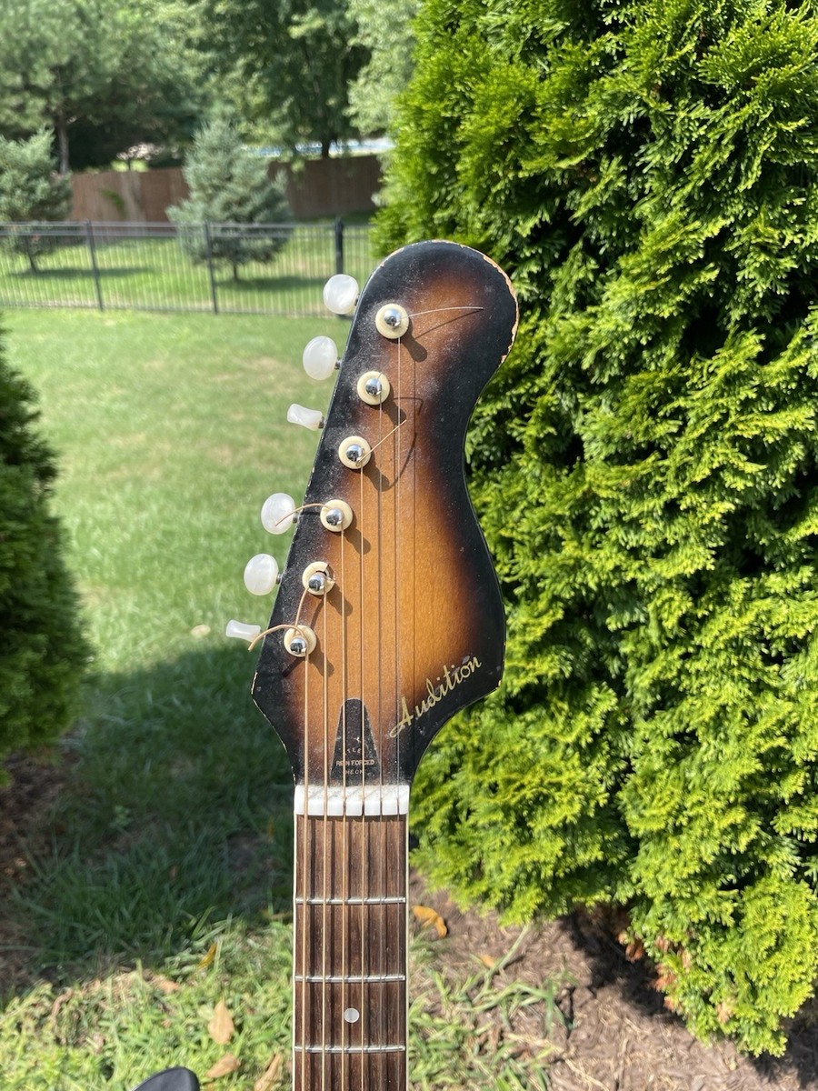 ビンテージ テスコ エレキギター 動作良好 ゴールドフォイル とても