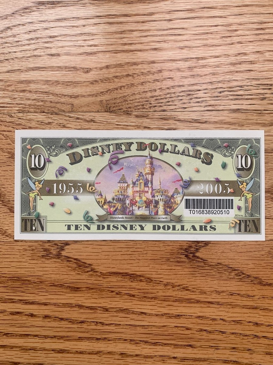 Disney Dollars 10ダラー ミニーマウス 2005年 New Disney Dollars