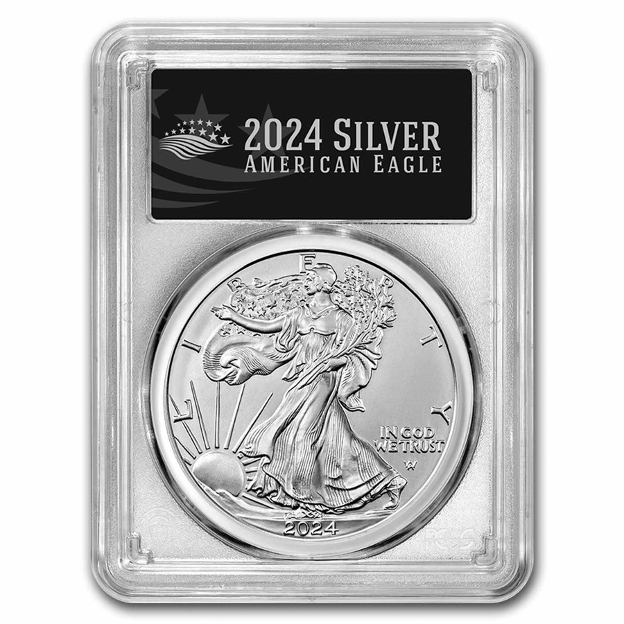 2024-(W) American Silver Eagle MS-70 PCGS (FDI, Black Label) | eBay
