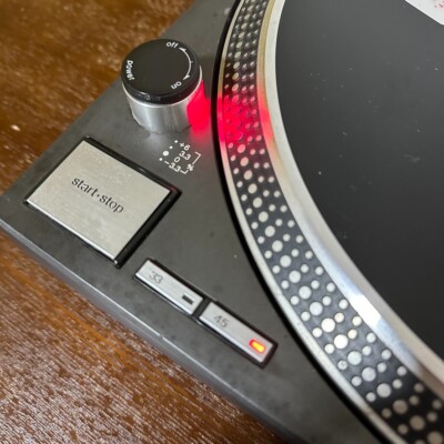 Technics SL-1200MK3 Black with Dust Cover and Hinges Tested