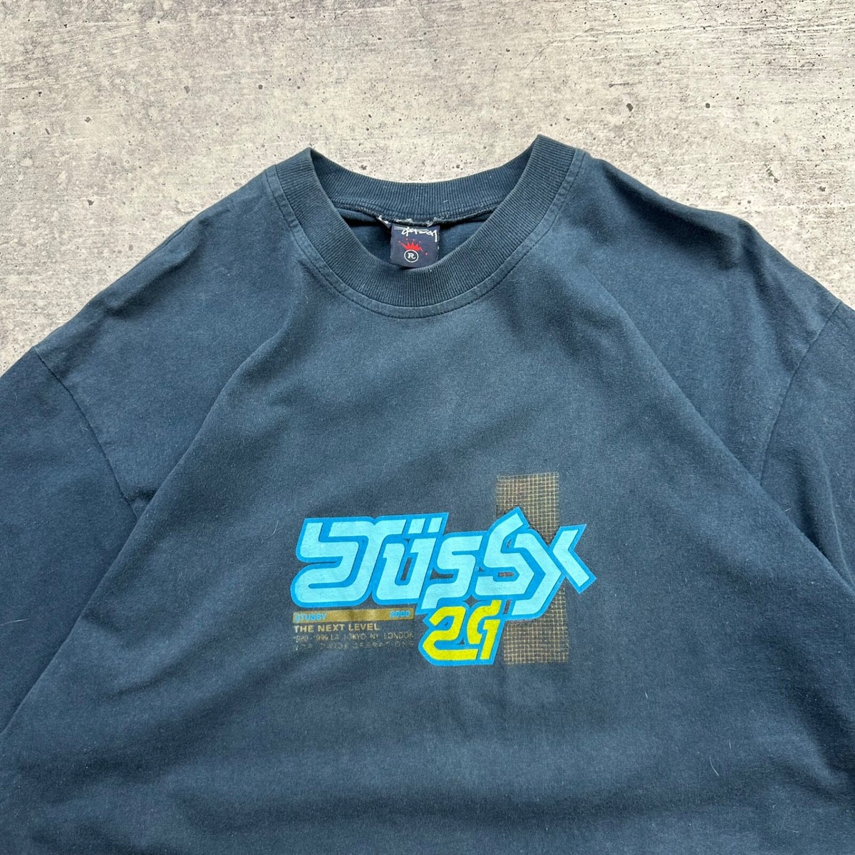 Vintage 00s Bjork stussy t shirt size Medium Blue | eBay