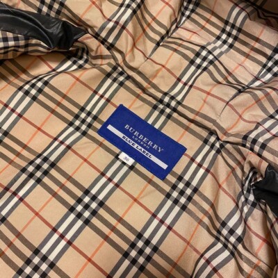 Burberry Blue Label Down Jacket Nova Check Black Size 38 fashion