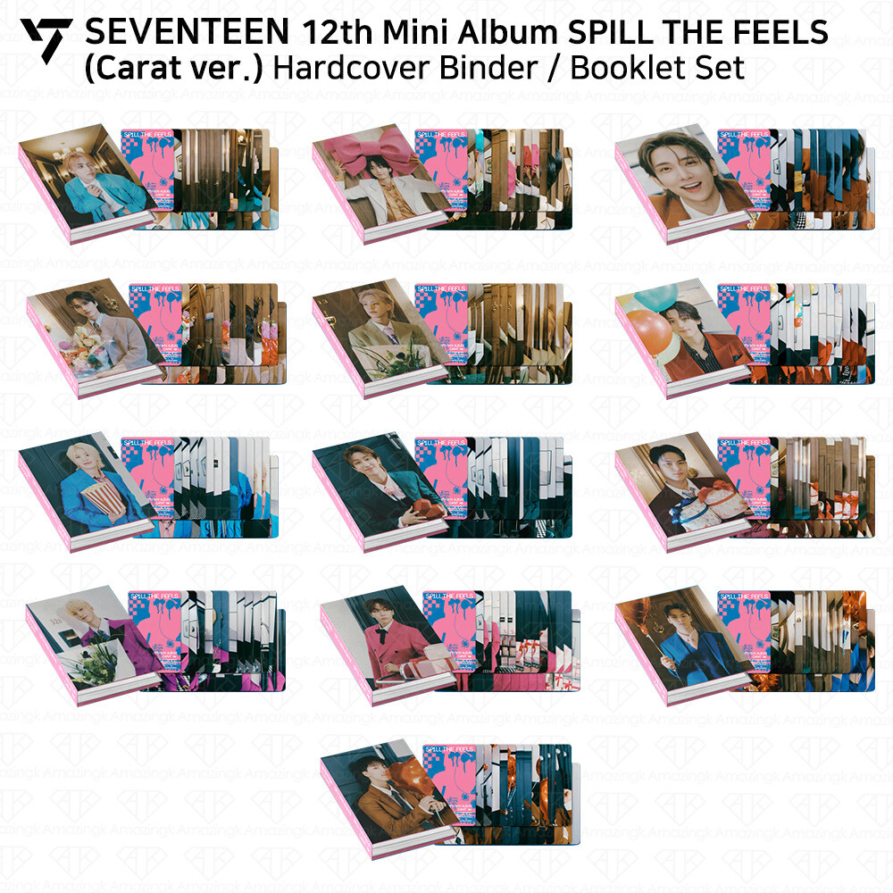 SEVENTEEN 12th Mini Album SPILL THE FEELS Carat Ver Binder Booklet