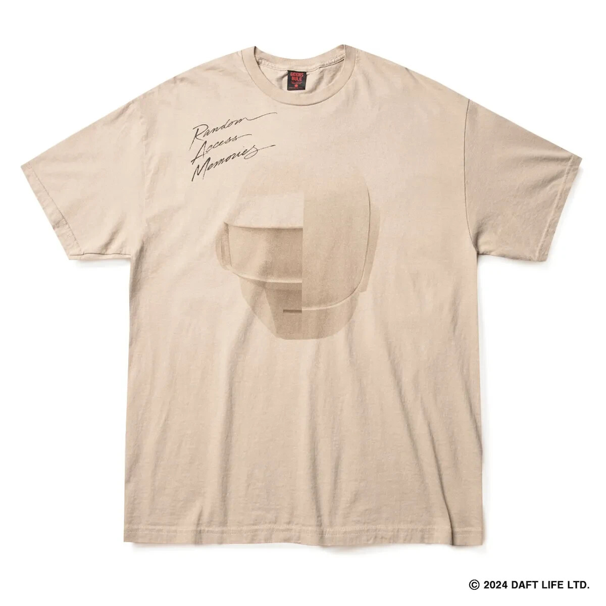 DAFT PUNK GEEKS RULE SILKSCREEN PRINTING T SHIRT 02 Random Access