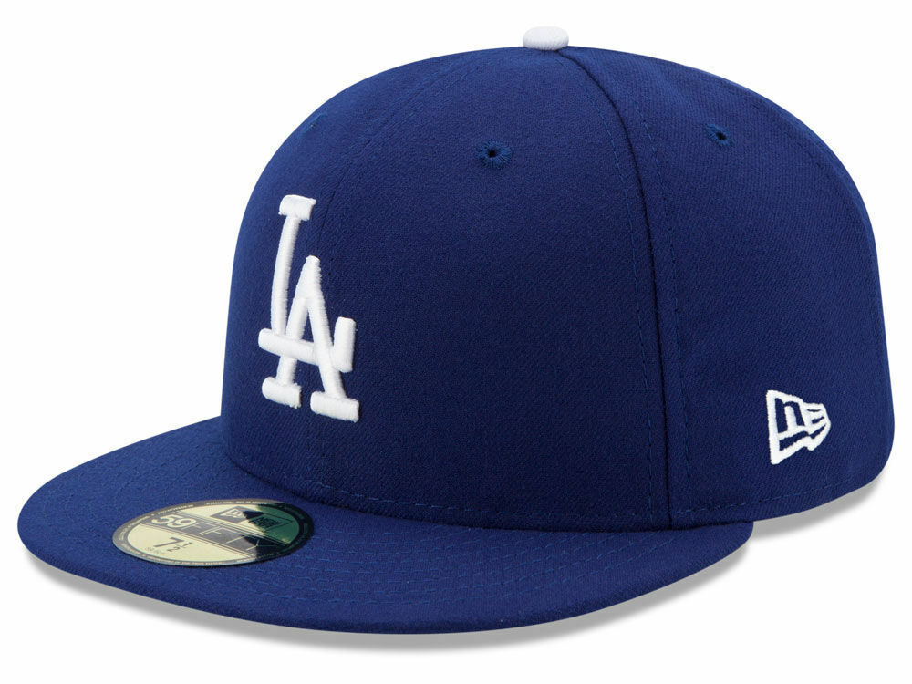 New Era 59Fifty Los Angeles LA Dodgers Game Fitted Hat (Dark Royal