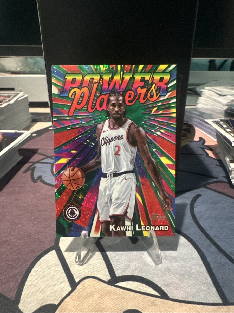 25-26 Topps Basketball Kawhi Leonard Power Players Green Foil /99