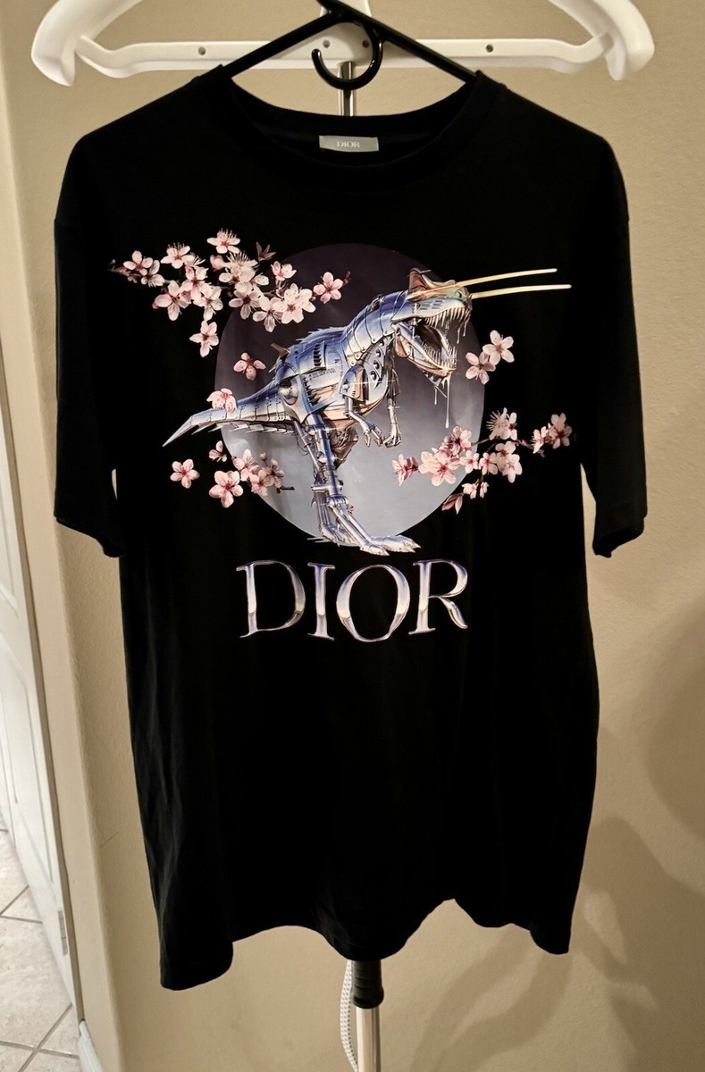 DIOR x SORAYAMA LIMITED Robot T-Rex Dinosaur Sakura Flower Tee T