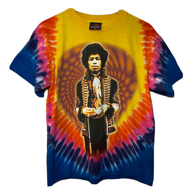 Vintage Jimi Hendrix Tie Dye Single Stitch Band Zion Concert Shirt