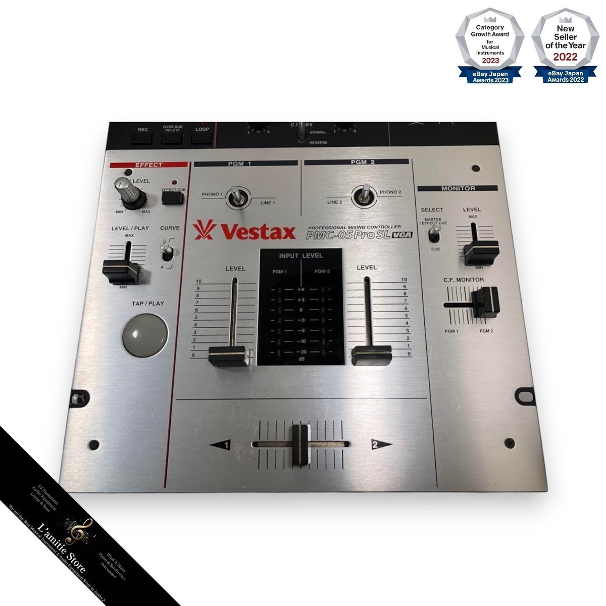 Vestax PMC-05 Pro Ⅲ VCA DJミキサー純正アダプター付き