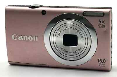Canon PowerShot A2400 IS Pink 16.0MP Digital Camera English