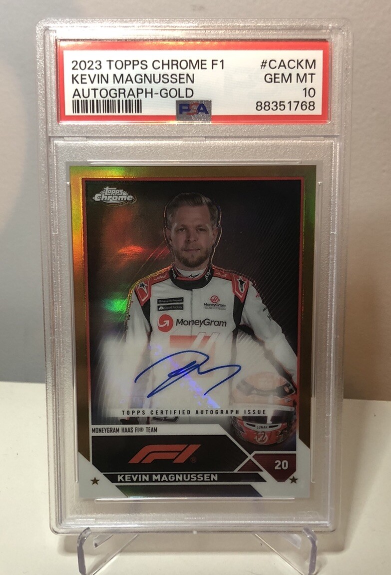 F1カード Kevin Magnussen シールサインカード F1カード Kevin