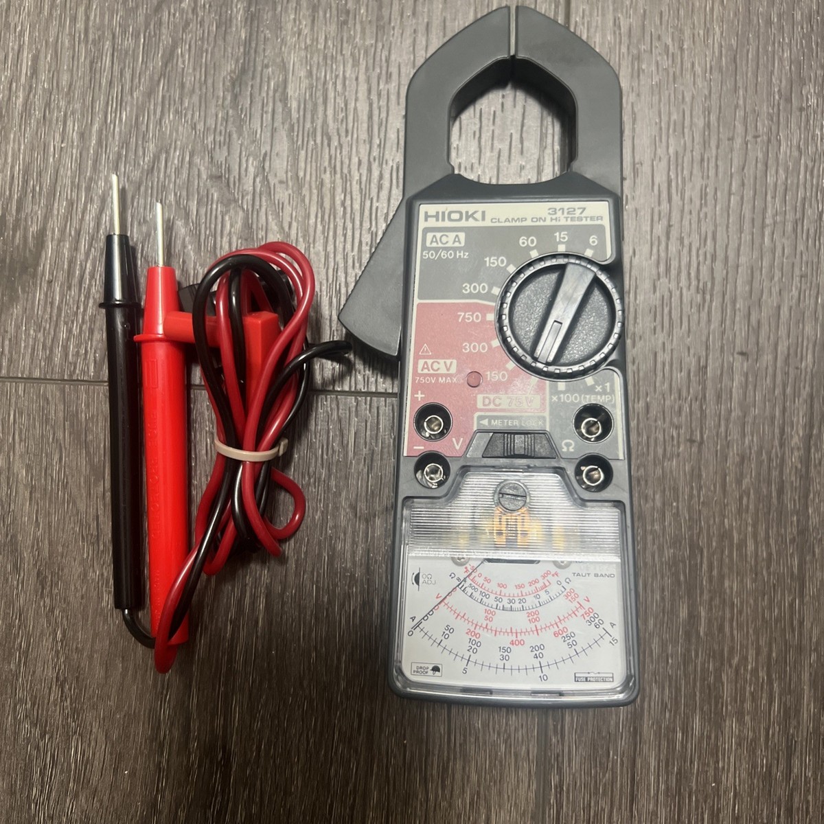 Vintage Hioki 3127 Analog Clamp On Hi Tester with & Manual JAPAN