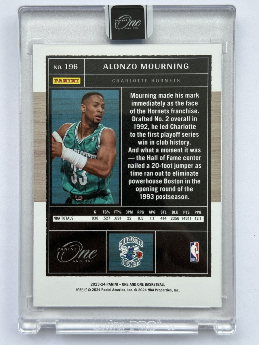 Alonzo Mourning Auto psa9 panini