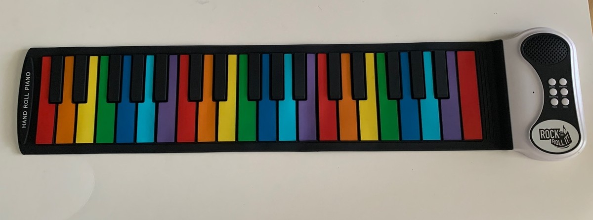 Roll Up Piano ROCK AND ROLL IT Rainbow Keys | eBay