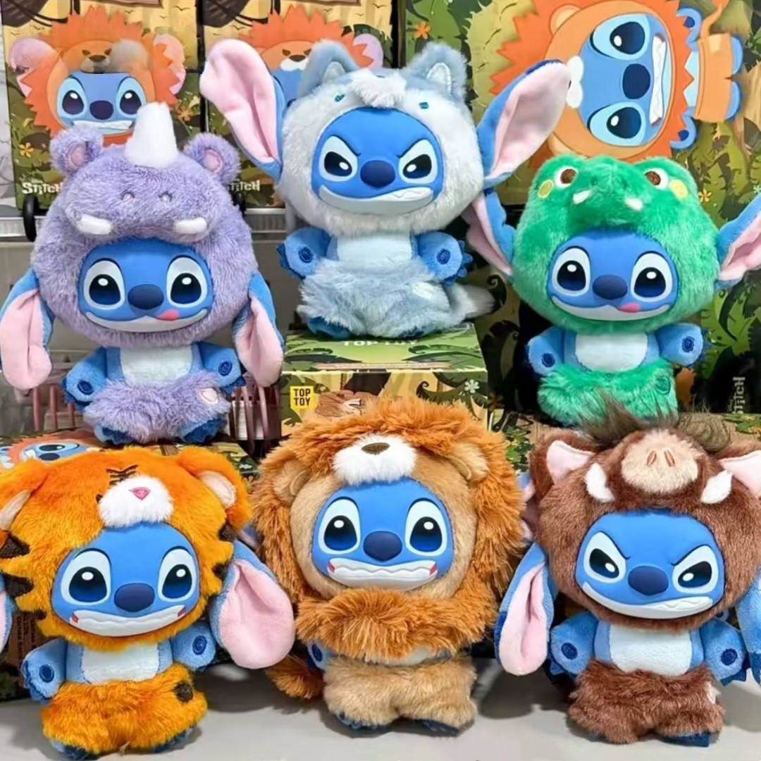 TOPTOY Stitch Wild Animal Series Vinyl Plush Toy Blind Box Figure