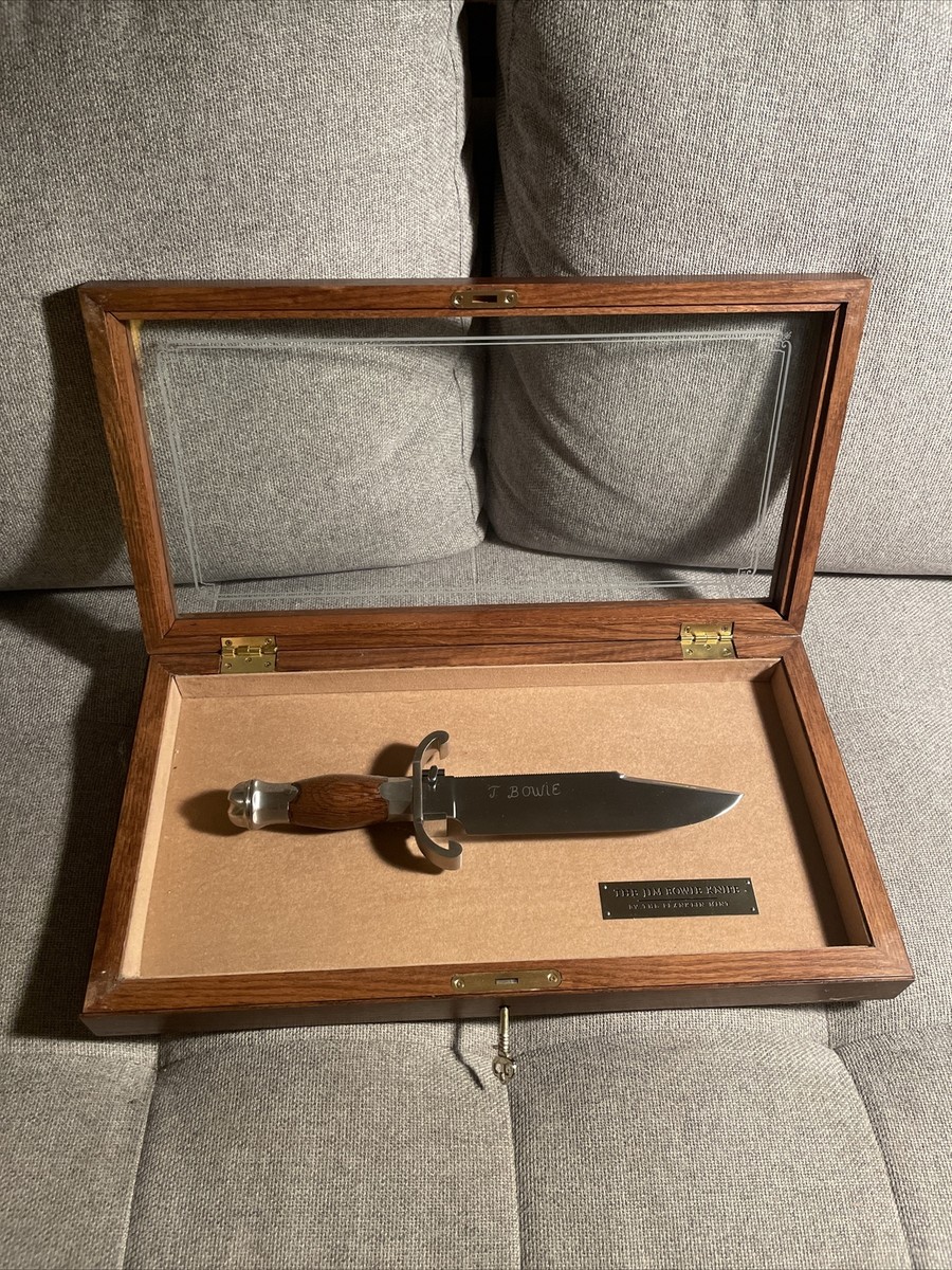 フランクリンミント社JIM BOWIE KNIFE ジムボウイナイフ 木製ケース