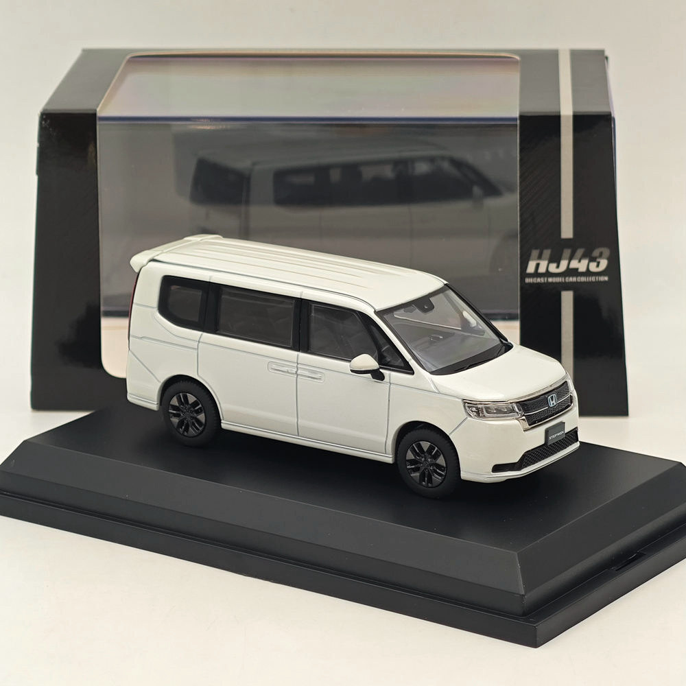 Hobby Japan 1/43 STEP WGN e:HEV SPADA Platinum White (P) Diecast