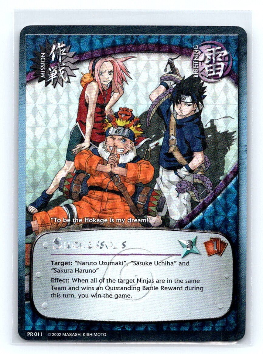 1x NARUTO CCG SUCCESSORS PR 011 HOLO FOIL PROMO VINTAGE | eBay