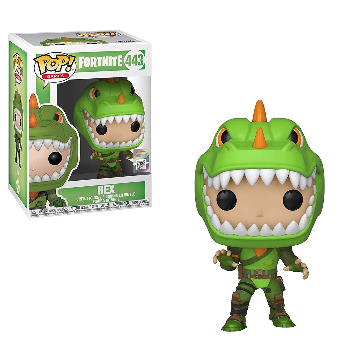 Fortnite Battle Royale Rex Skin Outfit Dinosaurier POP! Games #443