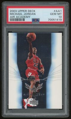 2003-04 UPPER DECK AIR ACADEMY PSA 10 #AA1 MICHAEL JORDAN | eBay