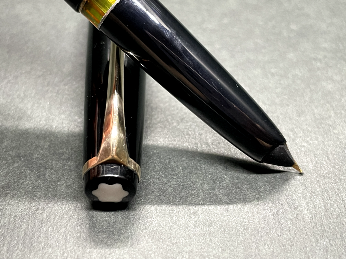 Very good] MONTBLANC Meisterstuck No.14 BlackGT Vintage Fountain
