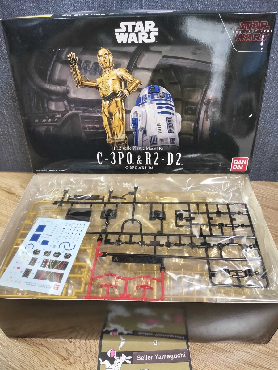 Star Wars The Last Jedi C-3PO R2-D2 1/12 Scale Plastic Model Kit