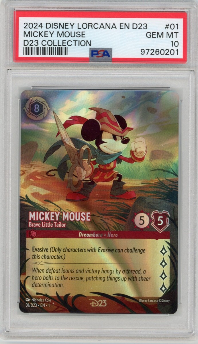 Disney ディズニー ロルカナ/ ミッキー D23 限定 / PSA10 Disney