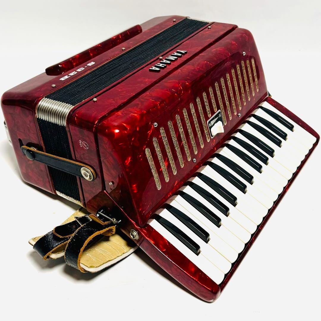 YAMAHA アコーディオン S-32B 美品 赤 レッド ヤマハ YAMAHA Accordion