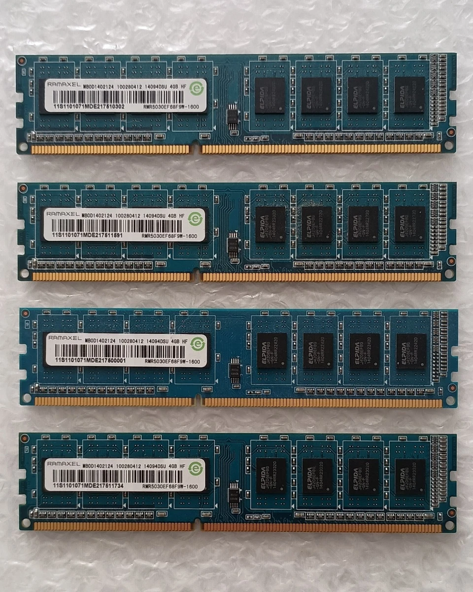 Ramaxel DDR3 SDRAM 4 GB Capacity per Module Memory (RAM) for sale