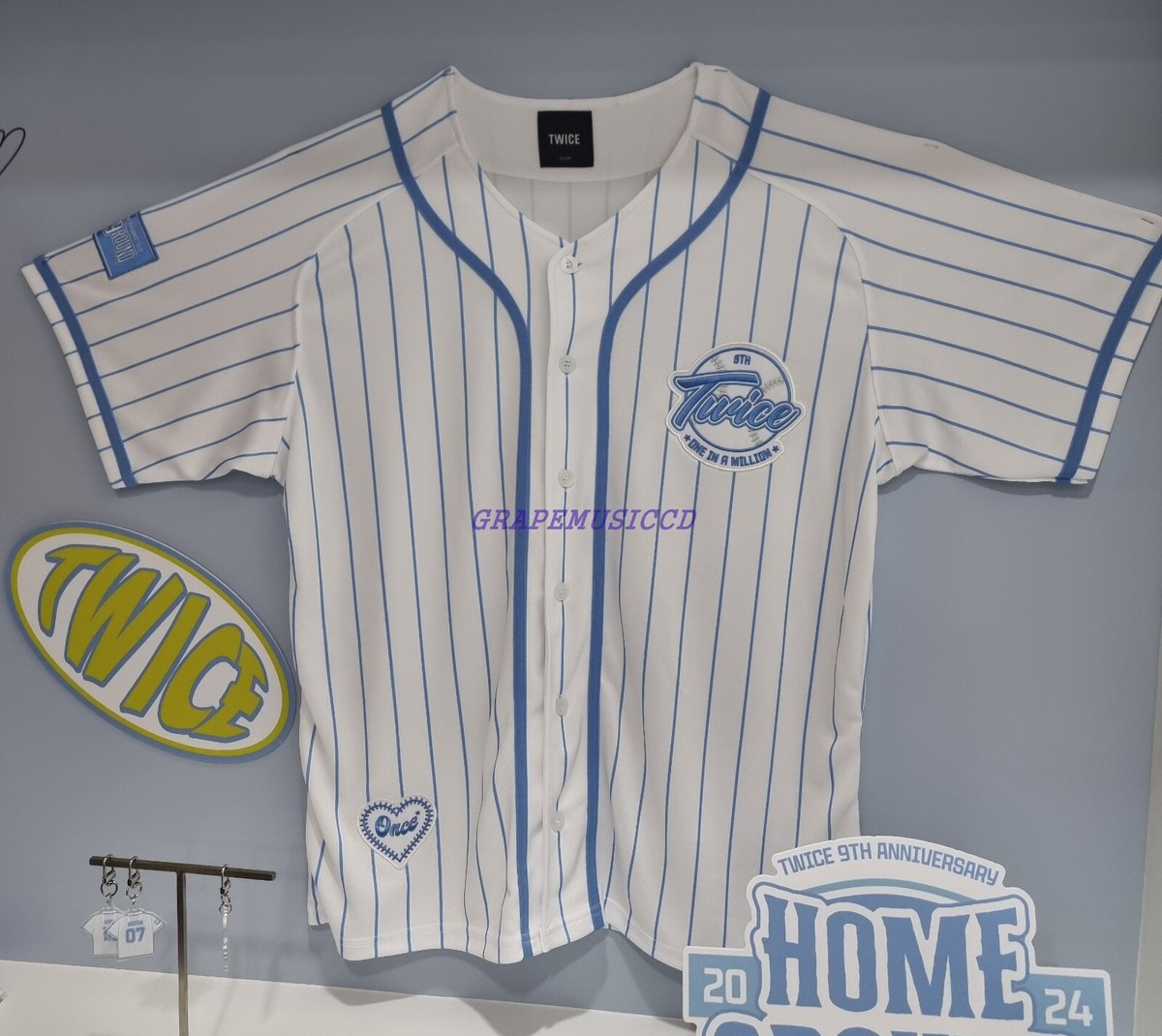 TWICE BASEBALL UNIFORM 9ROUND ミナ 241020 twice home9round 9th